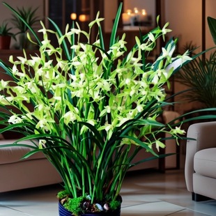 建兰名贵兰花苗夏带花苞 龙岩素 大凤素 香水味兰花绿植盆栽花卉