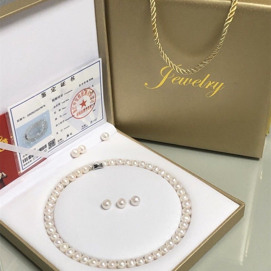 正品天然淡水珍珠项链女妈妈款