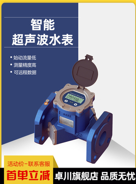 T3-1双通道超声波水表485通讯远程传输大口径冷热计量热量表水表