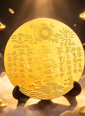 合金加厚实心山海镇摆件室内室外八卦镜凸镜天官赐福大门窗户客厅