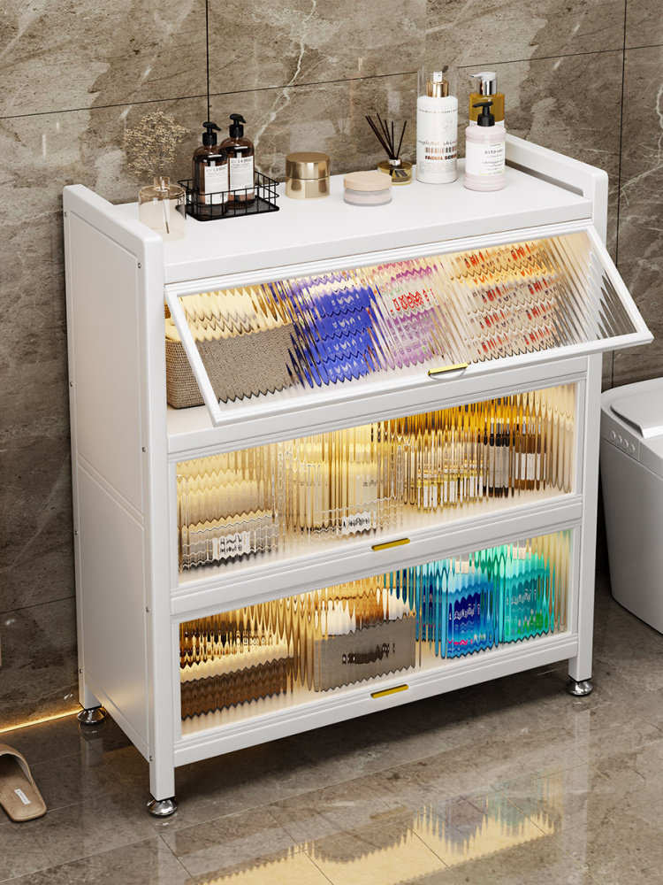 卫生间置物架浴室收纳储物柜厕所洗手间落地多层夹缝防水置物柜子