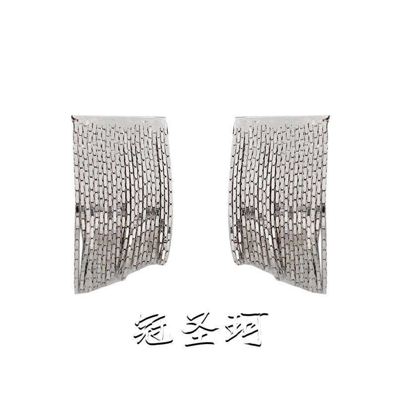 新款时尚潮流S925纯银高级感流苏耳环冷淡风耳饰blingbling耳坠