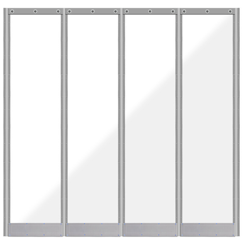 空调门帘塑料门帘PVC软门帘磁铁自吸磁吸透明隔断皮帘子商用挡风