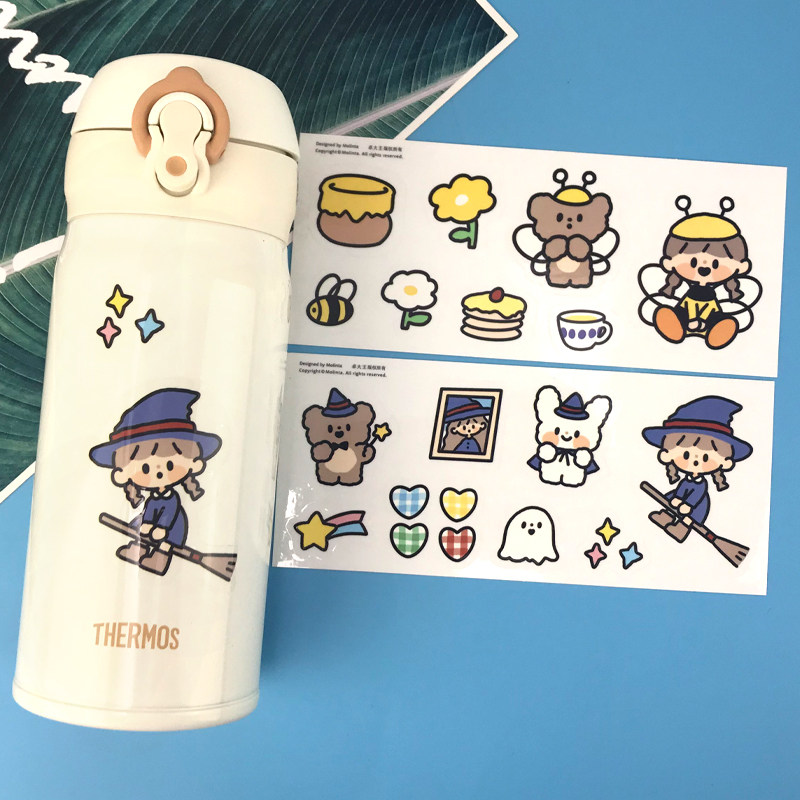 阿卓幼稚园卓大王 手帐保温杯子手机贴纸手账可爱水杯pvc防水贴画