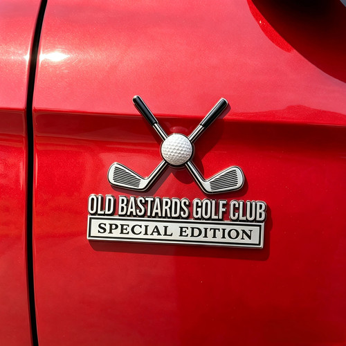 Old Bastards Golf Club Emblem高尔夫球杆汽车身徽章10×10cm