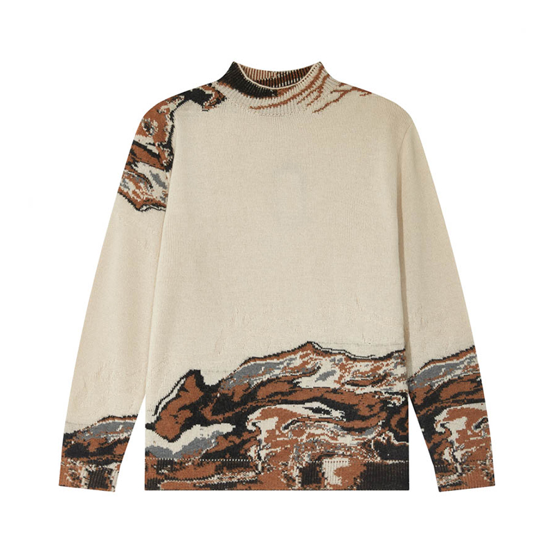 ANDREW MACKENZIE男士 秋冬款休闲舒适宽松半高领套头毛衫上衣