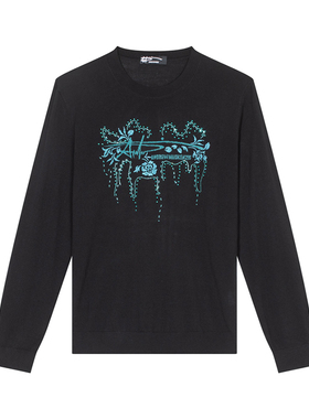 ANDREW MACKENZIE男士 秋冬款休闲舒适绵羊毛薄款圆领套头T恤上衣