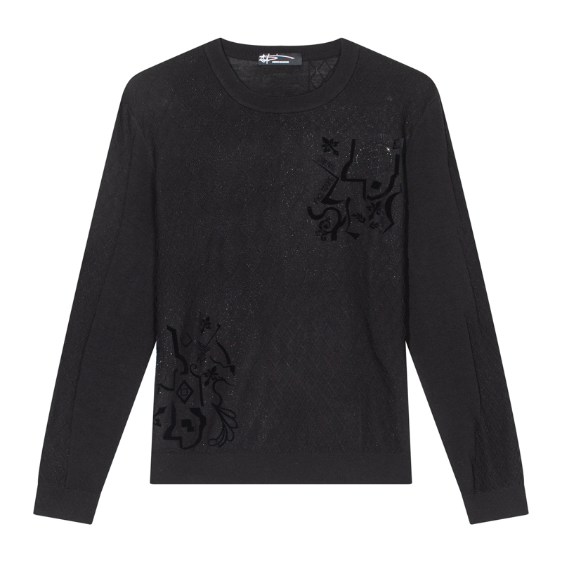 ANDREW MACKENZIE男士 秋冬款休闲舒适圆领长袖套头毛衫内搭T恤