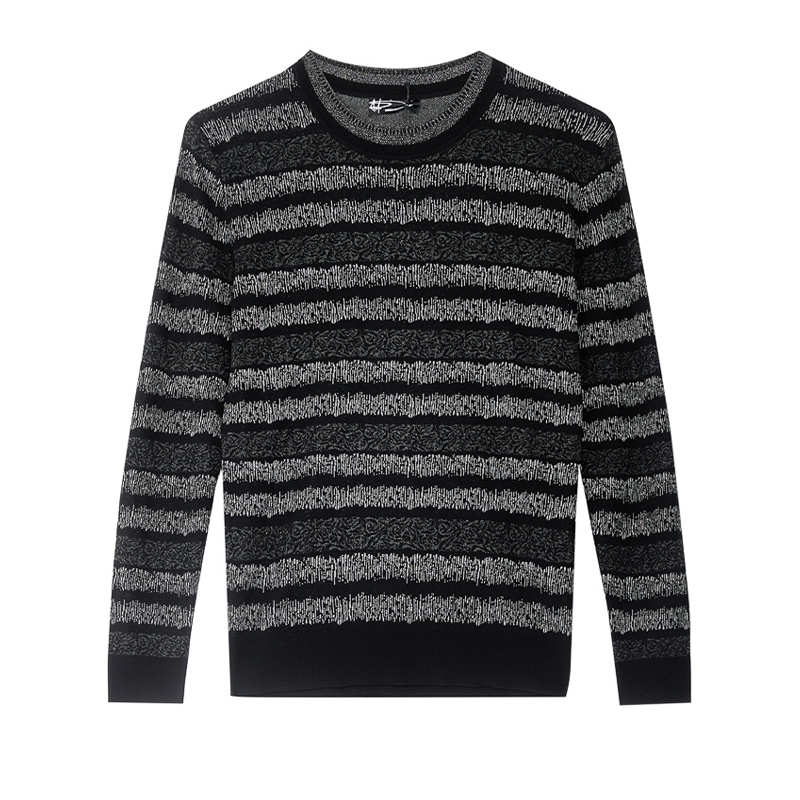 ANDREW MACKENZIE男士 秋冬款休闲舒适圆领长袖套头毛衫内搭T恤