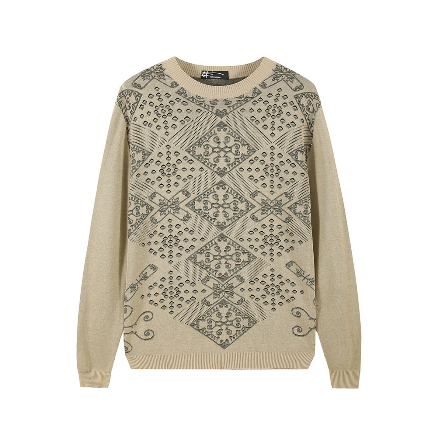 ANDREW MACKENZIE男士 秋冬款休闲舒适桑蚕丝圆领套头毛衫上衣