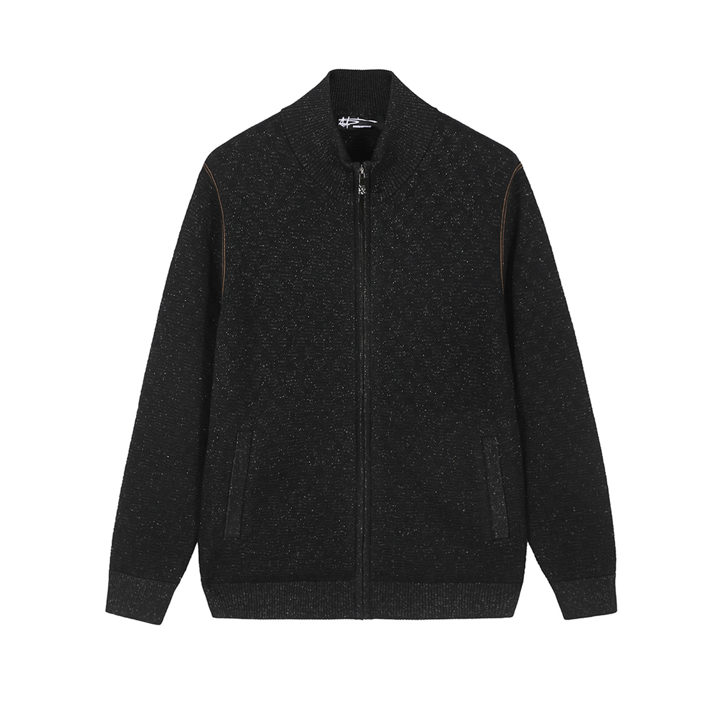 ANDREW MACKENZIE男士秋冬款休闲舒适绵羊毛立领毛衫夹克外套上衣