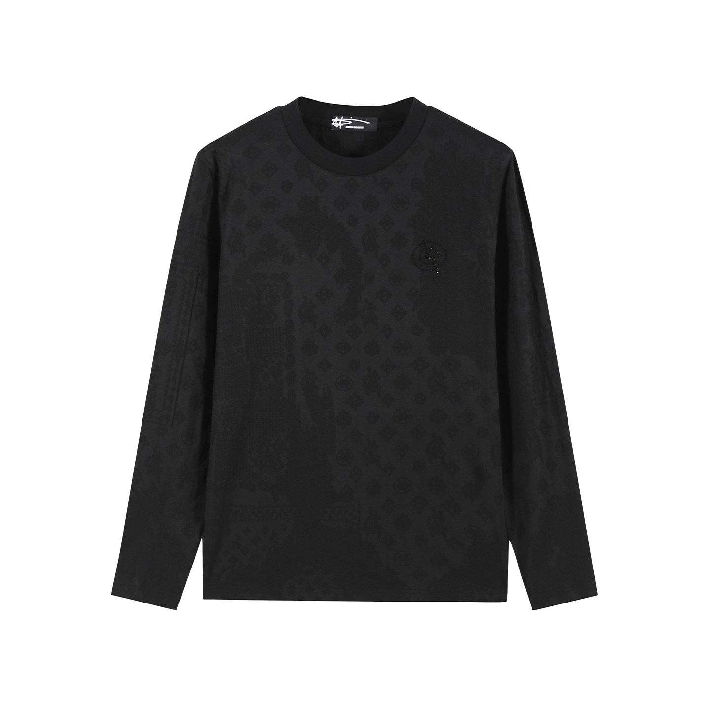 ANDREW MACKENZIE男士 秋季款休闲舒适圆领薄款长袖T恤上衣