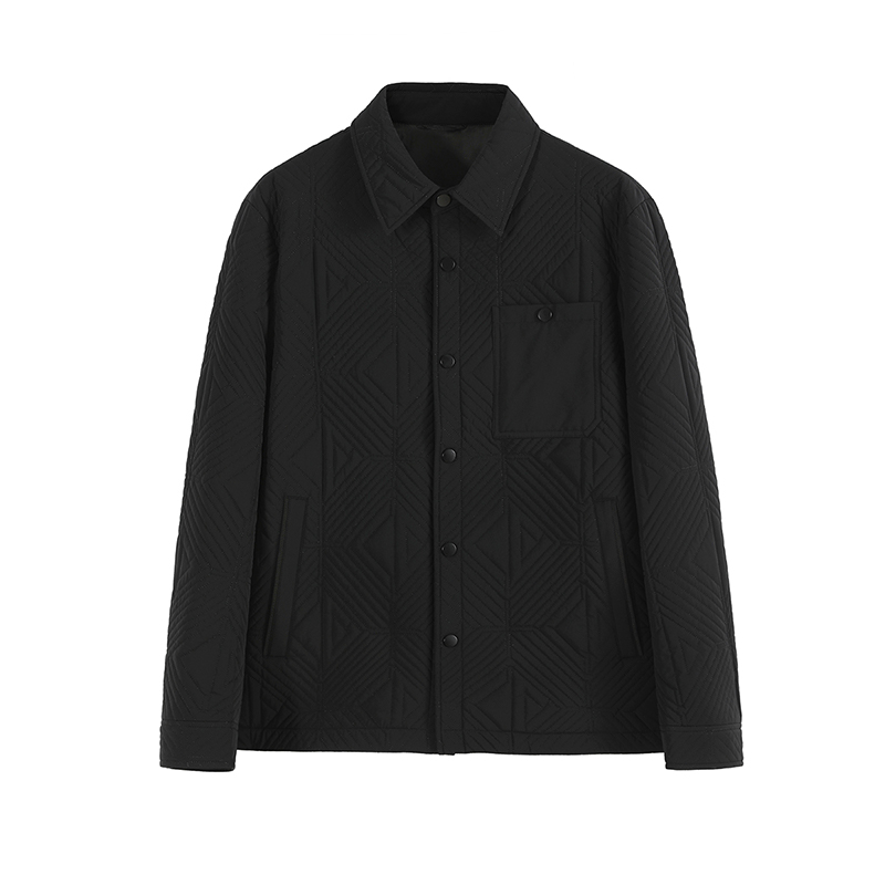 ANDREW MACKENZIE男士 秋冬款休闲舒适翻领保暖棉服外套上衣