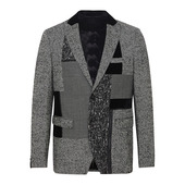 西服秋冬分割拼接款 ANDREW MACKENZIE意大利男装 单西551072132113