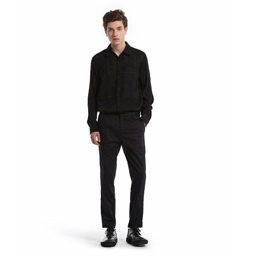 ANDREW MACKENZIE意大利男装时尚提花男士商务衬衫551242311201