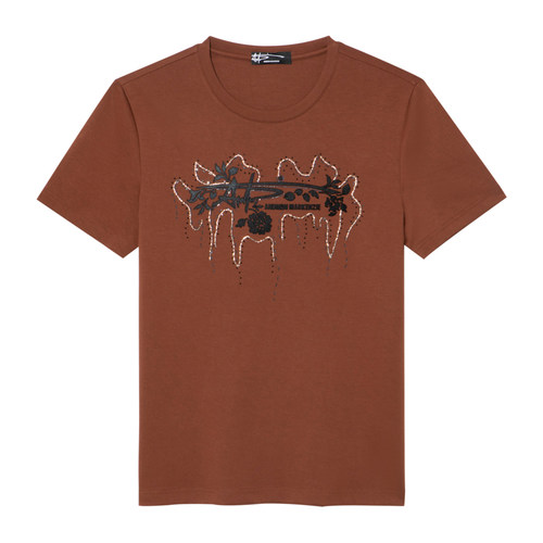 AMK意大利烫钻短袖T恤男日常