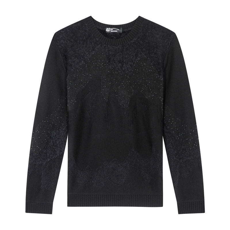 ANDREW MACKENZIE男士秋冬款休闲舒适绵羊毛圆领套头毛衫内搭上衣