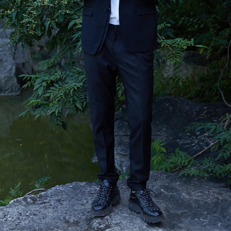 ANDREW MACKENZIE男士 春秋款商务休闲日常西服长裤西裤套装