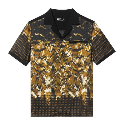 ANDREW MACKENZIE意大利男装 时尚印花夏季宽松衬衫551222223103