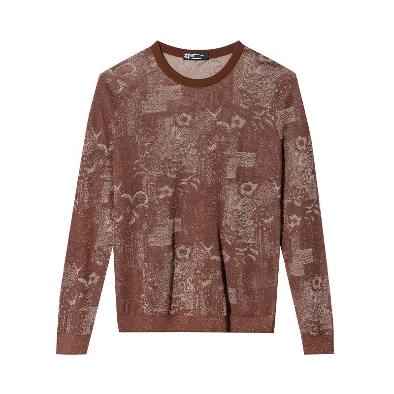 ANDREW MACKENZIE男士 春秋款休闲舒适圆领长袖T恤上衣