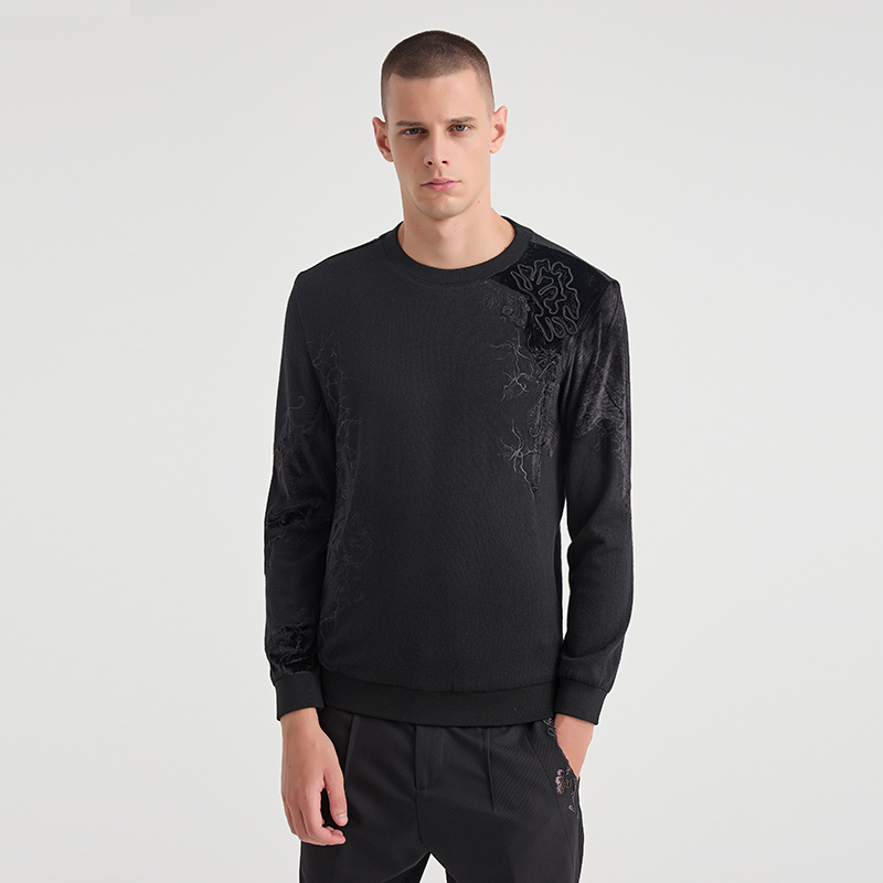 ANDREW MACKENZIE男士 秋冬款休闲舒适绵羊毛套头毛衫内搭上衣