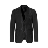 春夏款 ANDREW MACKENZIE男士 商务休闲平驳领印花西服外套上衣