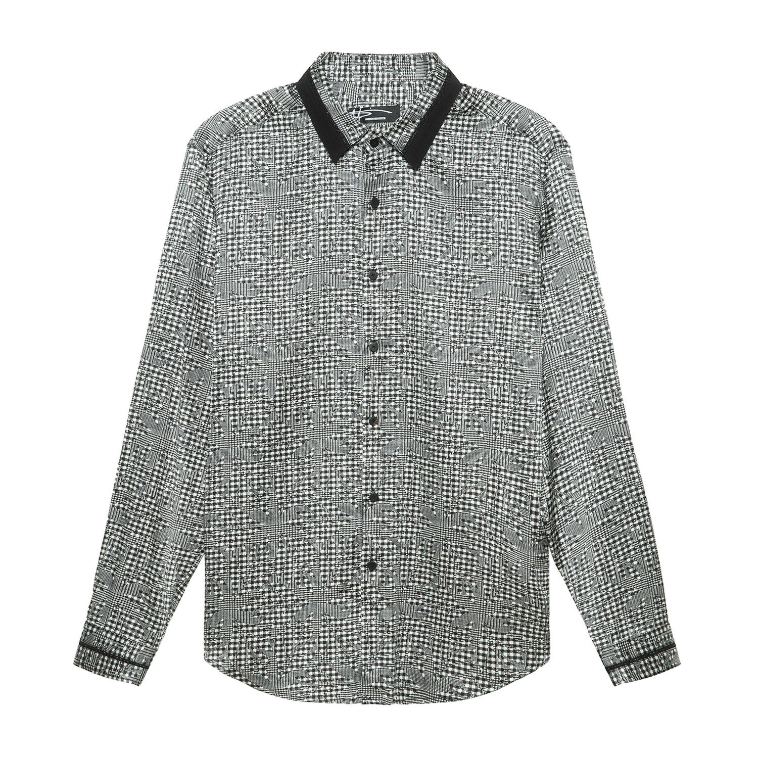 ANDREW MACKENZIE意大利男装 馀烬系列 格子长袖衬衫551242213107