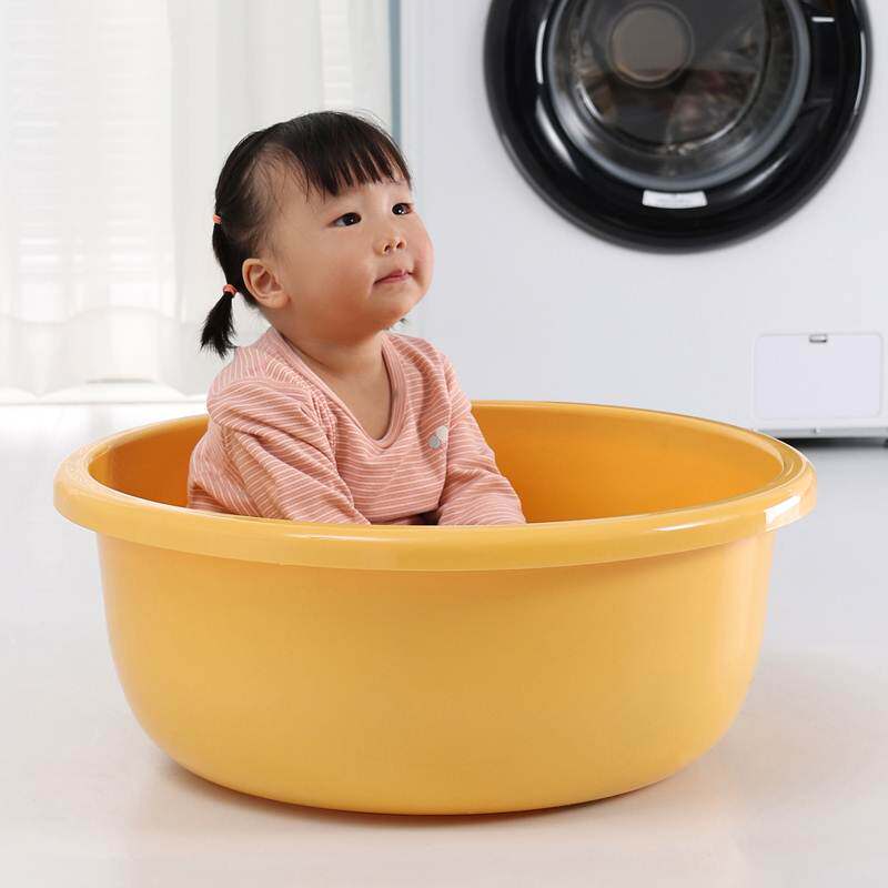小孩洗澡盆婴儿儿童大号宝宝圆形家用澡盆3岁以上浴盆特大洗澡桶