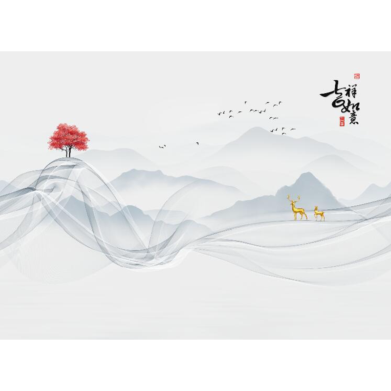 壁画艺舍吉祥如意山水画