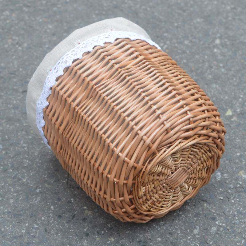 复古藤编柳编儿童自行车滑步车滑板车手推车三轮车篮车篓筐子菜篮