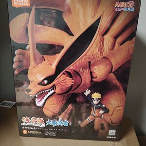 布鲁可积木人传奇版火影忍者九喇嘛九尾可动拼装模型玩具新品