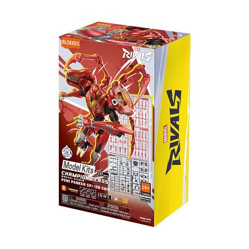 【新品】布鲁可积木人漫威争锋蜘蛛侠毒液金刚狼死侍拼装模型玩具