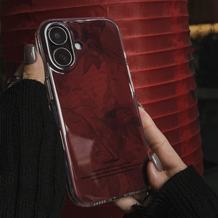 Unliplan 2026马年新年过年红色新中式国风手机壳适用iphone16苹果15promax新款小众高级感双层情侣款保护套