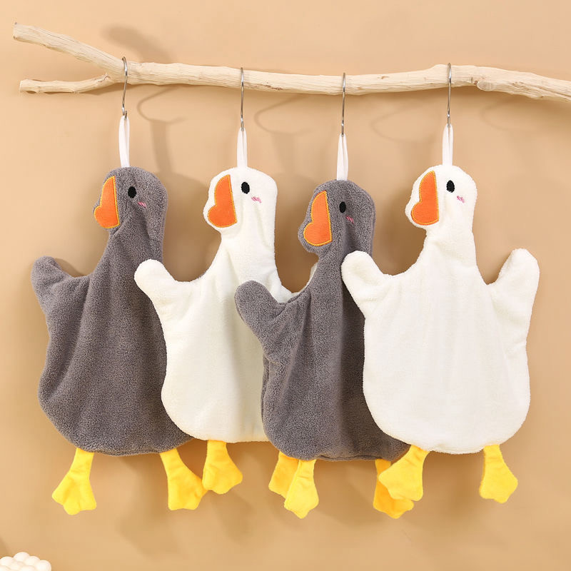 大鹅擦手巾挂式儿童小毛巾可爱手帕小鸭子厨房卫生间家用吸水方巾,家庭/个人清洁工具,厨房擦手巾,淘宝优惠券,粉丝福利购,淘宝优惠卷