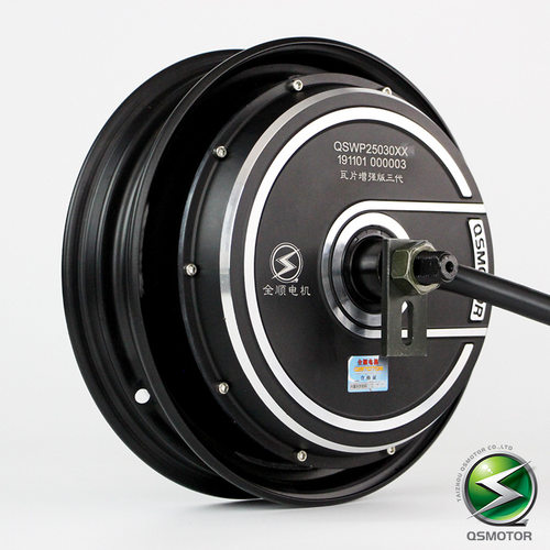 全顺三代瓦片电机10寸2500w3500w改装高速60v72伏轮毂后轮全电压
