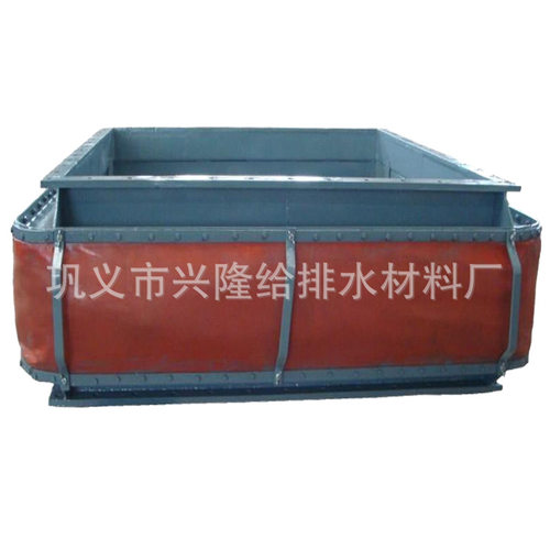 风道织物膨胀节烟道矩形伸缩节XB型减震圆形风道纤维补偿器双法兰