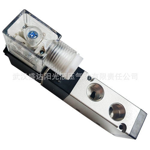 SDPC盛达3V310-10气动电磁阀3V410-15二位三通DC24VAC220V铝合金