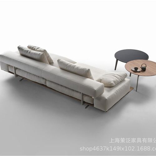 北欧简约现代大小户型客厅整装双人三人沙发意式组合轻奢羽绒沙发