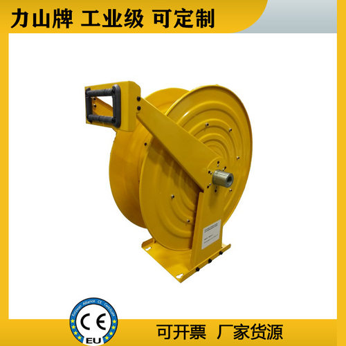 液压软管卷盘30米橡胶软管卷盘双路气管自动弹簧高压工业卷管器
