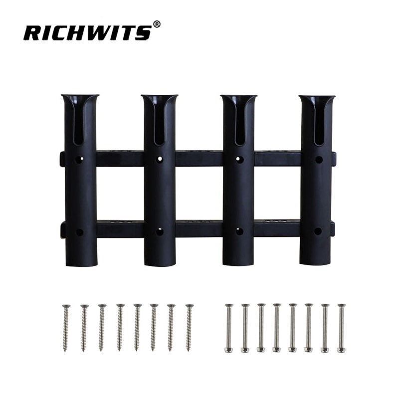 塑料四连筒可拆卸鱼竿筒  船用皮划艇鱼竿支架  户外钓鱼鱼竿支架