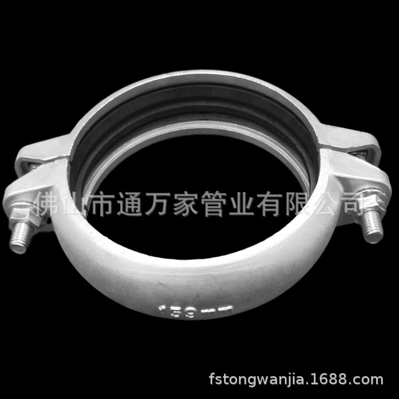 现货供应304不锈钢沟槽式给排水消防管件DN50至DN300卡箍接头配件