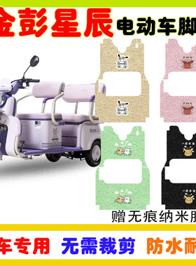 金彭星辰NA电动三轮车脚垫JP800DZK-12D防水防滑丝圈脚垫卡通定制