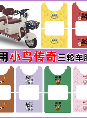 适用小鸟传奇三轮车脚垫XN1000DZK-2防水丝圈脚垫卡通定制