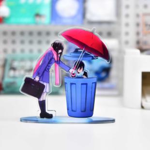 【B站小红书同款】野良神夜斗雨夜垃圾桶抽拉立牌亚克力摆件