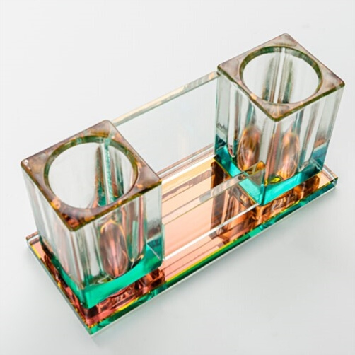 话筒支架桌面麦克风支架水晶无线话筒架底座KTV专用摆件麦架桌面