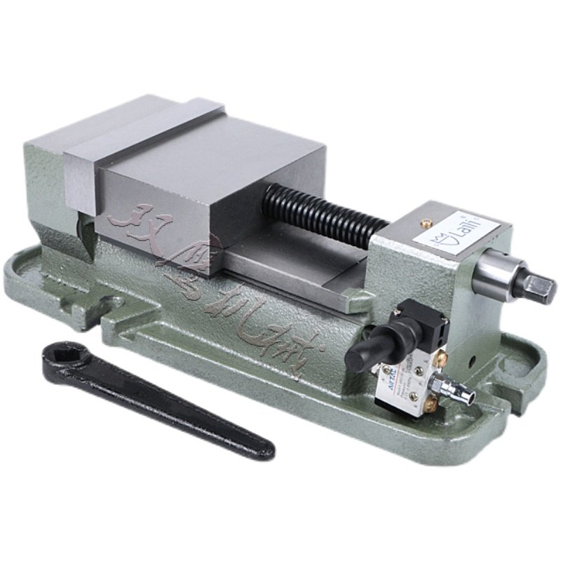 6寸气动虎钳铣床平口r钳虎钳精密虎钳气动增压钳虎台气动夹