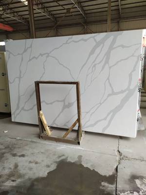 鱼肚白石英石厨房台面石窗台人造大理石台面定做中岛台吧台餐桌面