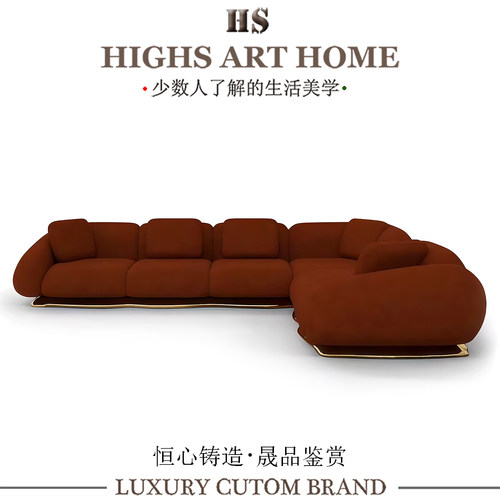 奢华设计感黄铜创意沙发高端定制