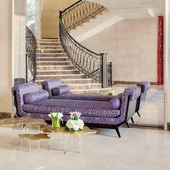 葡萄牙轻奢不锈钢组合茶几现代别墅客厅亚克力创意异形茶桌咖啡桌