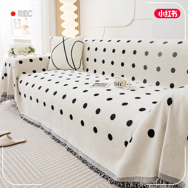 奶油风ins沙发盖布巾沙发毯盖巾全包万能沙发套罩四季通用沙发垫,居家布艺,沙发垫,淘宝优惠券,粉丝福利购,淘宝优惠卷